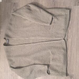 Figwood Tan Mohair Blend Open Cardigan Size O/S